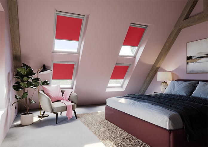Blackout Roller, Flame (Blackout) - Loft Blind - Image 6